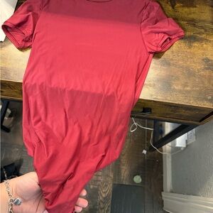 Red Short Sleeve Dress